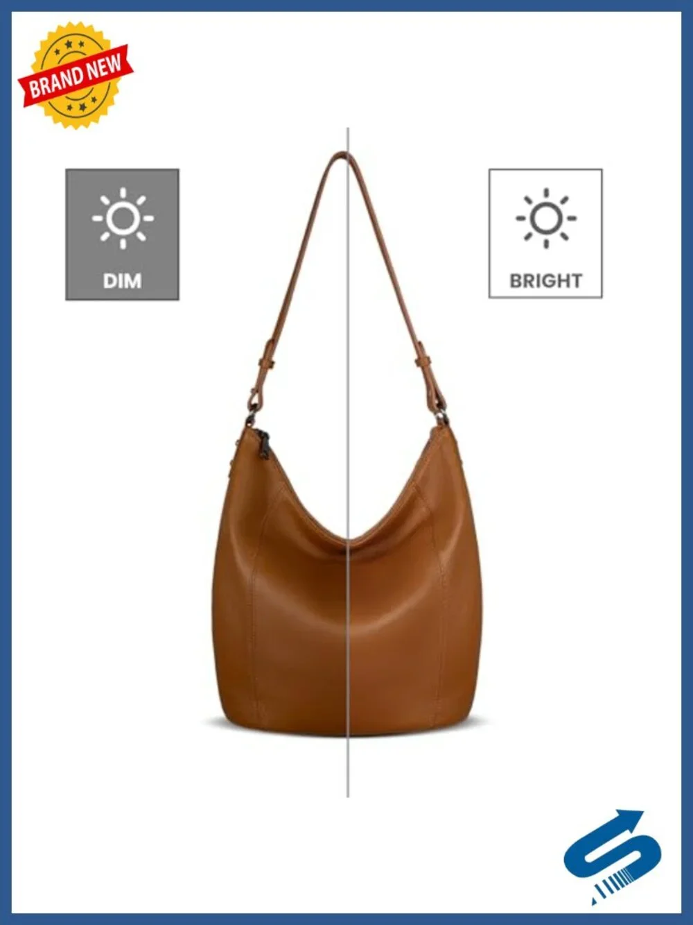 Genuine Leather Hobo Bag Large Crossbody Shoulder Purse Womens Tote Work